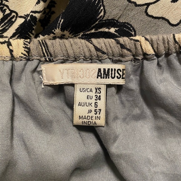 Amuse Society Floral Print Off-the-Shoulder Top Size XS - Picture 3 of 4